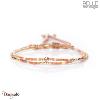 Bracelet Belle mais pas que, Peach Nougat, Perles de miyuki dorées à l'or fin