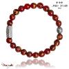 Bracelet Lauren Steven Prospérité Jaspe Rouge LSB08L105