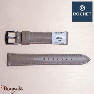 Bracelet de montre Rochet , New York de couleur : taupe, 16 mm