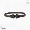 Bracelet PIG & HEN Icy Ike Kaki Noir Taille : L (20cm)