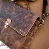 Cartable Serviette KASZER collection Nevada Marron naturel clair touché velours