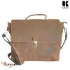 Cartable Serviette KASZER collection Nevada Marron naturel clair touché velours