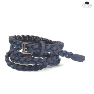 Ceinture femme en liège made in Portugal Montado Bleu marine