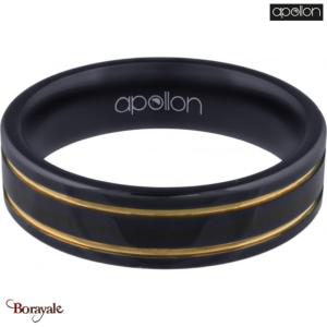 SOXEMAN Bague Tungstène Homme Or Rose Noir 8mm - Anneau Mariage Design Quatre Côtés
