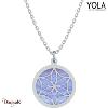 Collier Yola Nature Calcédoine Acier poli IK-401