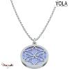 Collier Yola Nature Calcédoine Acier poli IK-401