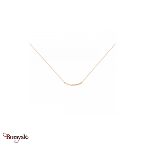 Collier La Garçonne Diamant Etats d'âme doré champagne 26700009