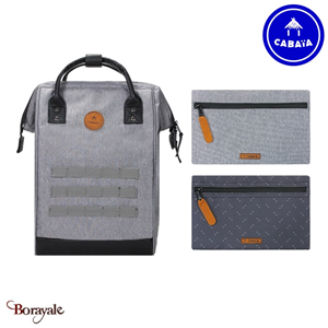 Sac à dos Cabaïa Adventurer + 2 poches, Varsovie, Medium en Nylon 900D recyclé