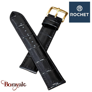 Bracelet Rochet London 20mm Noir | 6092001A