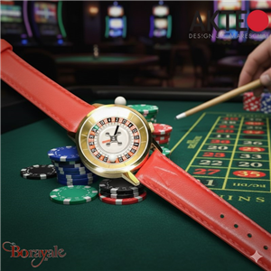 Montre AKTEO Passion Roulette 38 mm dorée ronde EPa07