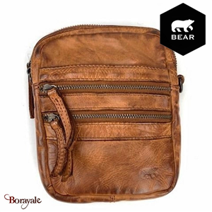 Besace BEAR Cow Lavato Cognac CL3701COG