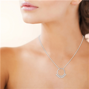 Collier argent 925° rhodié Collection : Perles d'argent