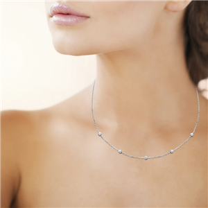 Collier argent 925° rhodié Borayale Collection : Les étincelantes