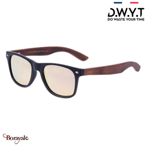 Lunette de soleil Bois de skateboard (érable teinté), Collection: Swing DWYT Noi