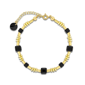 Bracelet Spark Rose cristal autrichien sur argent doré G0381N
