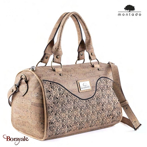 Sac à main en liège made in Portugal Montado Naturel et naturel foncé