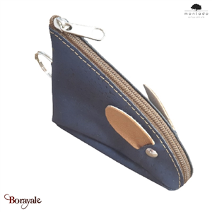 Porte clé et monnaie MONTADO en liège naturel, made in Portugal Femme 321COR-A