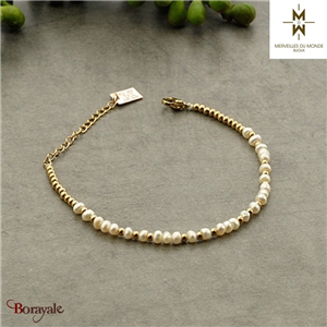 Bracelet en Acier doré Merveilles du monde