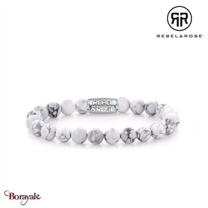 Bracelet Rebel & Rose Collection : Virgin White Taille L RR-80066-S-L