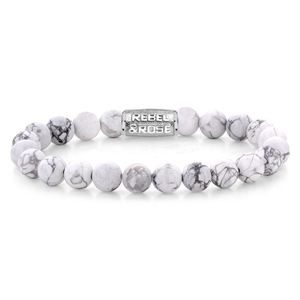 Bracelet Rebel & Rose Collection : Virgin White Taille L RR-80066-S-L