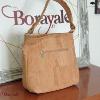 Sac épaule MONTADO en liège naturel, made in Portugal Femme 768012-NATUREL