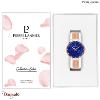 Montre PIERRE LANNIER Collection EOLIA doré rose milanais Femme