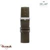 Montre Homme Orlam Epoque cadran blanc bracelet cuir marron étanche 5 ATM ORSSLE