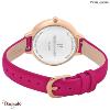 Montre PIERRE LANNIER Collection DELICE cadran fushia Bracelet cuir fushia Femme