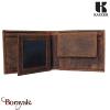 Portefeuille Italien Kaszer collection Oregon en cuir de vachette brut 514104-MC
