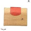 Portefeuille Montado en liège , série: basic, réf :56122, Naturel - rouge