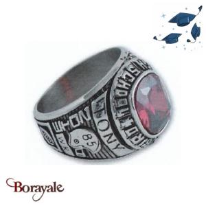 Bague Carbo Compagnie Lloyd C. Bird High School Rouge acier DB1455-1-62