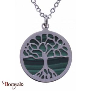 Collier malachite Collection Arbre de vie YOLA NATURE