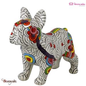 Bulldog statuette décorative Pomme Pidou Circles of life Jack Taille L