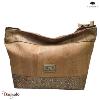 Sac épaule - cabas 35 cm en liège , série: Mappemonde, Montado naturel et Mapa M