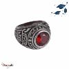 Bague Carbo Compagnie Malte rouge acier DB1528-1-56