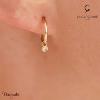 Boucles d'oreilles La Garçonne Diamant Etats d'âme doré champagne 26400017