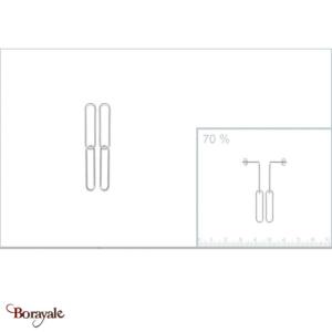 Boucles d'oreilles argent 925° rhodié Borayale Collection : Les essentielles
