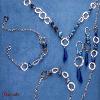 Bracelet SPARK Silver Jewelry : Wing - Bleu bermude