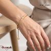 Bracelet ENTASIS Pierre Lannier BJ20A9201 acier poli de couleur or