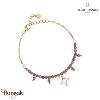 Bracelet TESSERA Pierre Lannier BJ27A1251 acier poli de couleur or