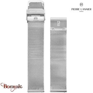 Bracelet de Montre Pierre Lannier Acier milanais argenté 20 mm