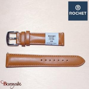 Bracelet de montre Rochet , New York de couleur : caramel, 18 mm