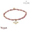 Bracelet RUBYA Pierre Lannier BJ23A1251 acier poli de couleur or