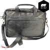 Cartable Bear Design en Cuir de vachette lavé Noir Collection : Lavato