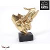 Buste sur socle: Visage Main/Pied doré 23 cm Home Edelweiss collection : Avery