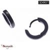Créoles Acier plaqué noir, Collection: homme APOLLON
