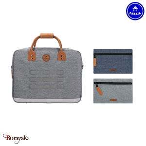 Sac ordinateur - messenger Cabaïa Messenger + 2 poches, New York, Medium en Nylo