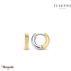 Boucles d'oreilles TI Sento créoles femme 7210SY