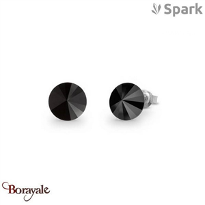 Boucles d'oreilles Spark Sweet Candy 8mm cristal autrichien sur argent A129N