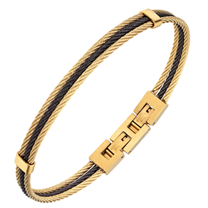 Bracelet câble acier All Blacks AB-682268